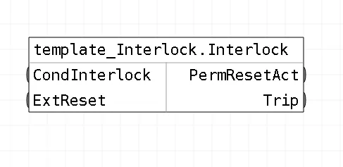 Обвязка блоков шаблона FBD_Interlock